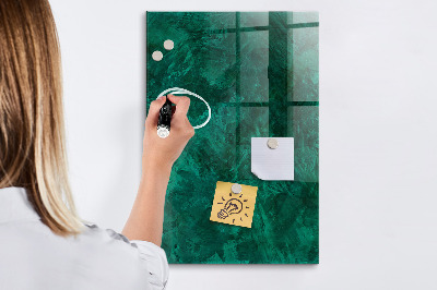 Dry erase magnetic board Emerald Block