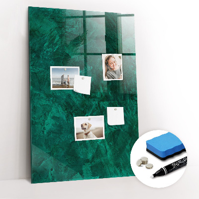 Dry erase magnetic board Emerald Block
