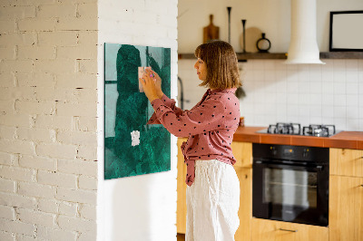 Dry erase magnetic board Emerald Block