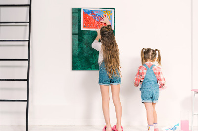 Dry erase magnetic board Emerald Block