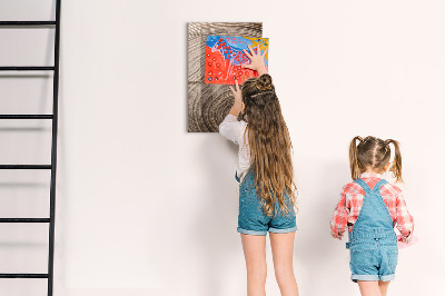 Dry erase board magnetic Wood Grain