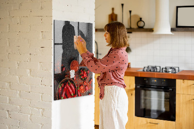 Dry erase magnetic board Ground Paprika