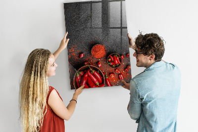 Dry erase magnetic board Ground Paprika