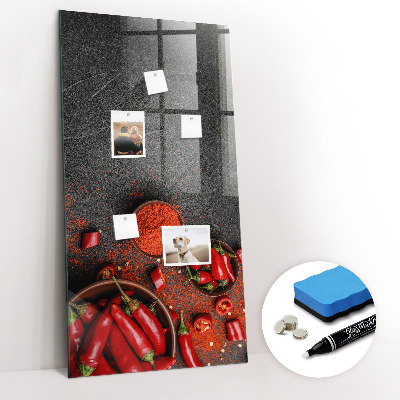 Dry erase magnetic board Ground Paprika