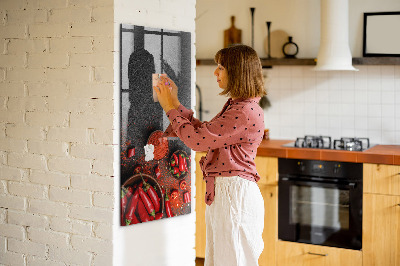Dry erase magnetic board Ground Paprika