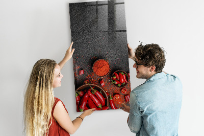 Dry erase magnetic board Ground Paprika