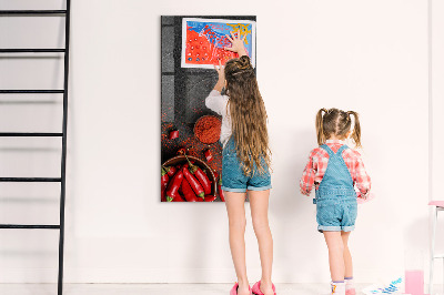 Dry erase magnetic board Ground Paprika