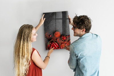Dry erase magnetic board Ground Paprika