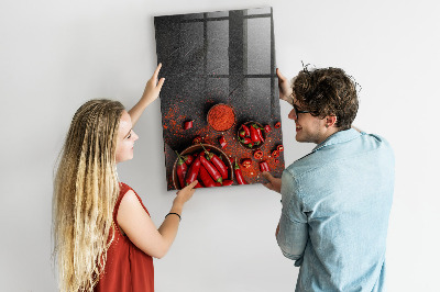 Dry erase magnetic board Ground Paprika