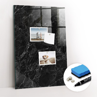 Magnetic Board with Magnets Dark Marble