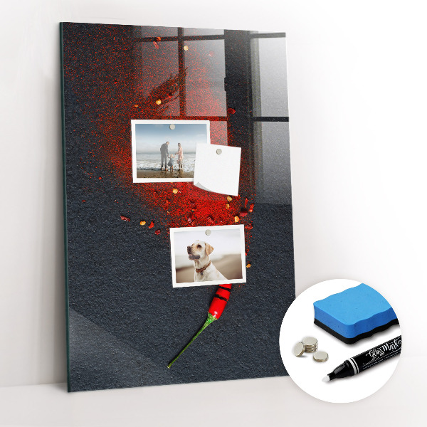 Dry erase board magnetic Paprika Powder