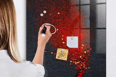 Dry erase board magnetic Paprika Powder