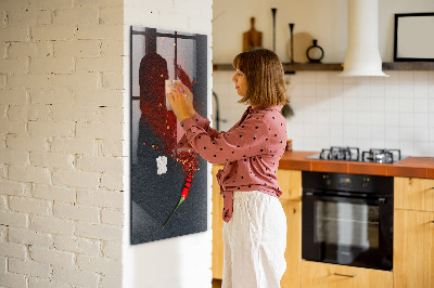 Dry erase board magnetic Paprika Powder