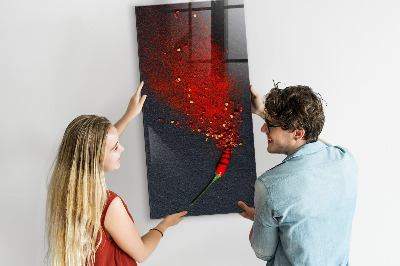 Dry erase board magnetic Paprika Powder