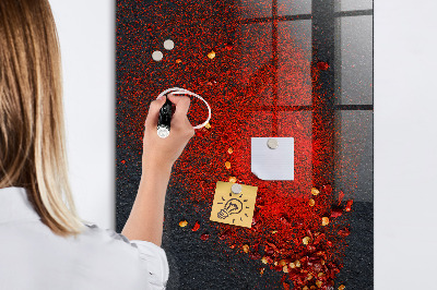 Dry erase board magnetic Paprika Powder