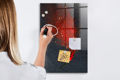 Dry erase board magnetic Paprika Powder