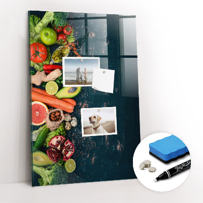 Dry erase board magnetic Vegan Table