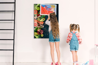 Dry erase board magnetic Vegan Table
