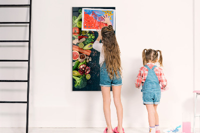 Dry erase board magnetic Vegan Table