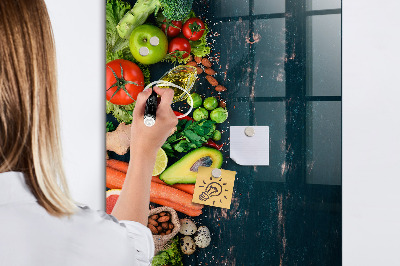 Dry erase board magnetic Vegan Table