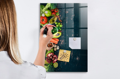 Dry erase board magnetic Vegan Table