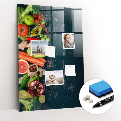Dry erase board magnetic Vegan Table