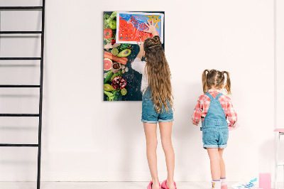 Dry erase board magnetic Vegan Table