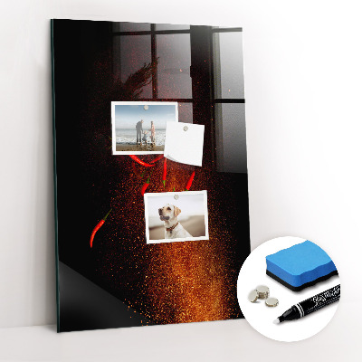 Dry erase magnetic board Hot Peppers