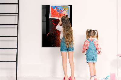 Dry erase magnetic board Hot Peppers