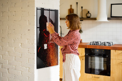 Magnetic glass board Hot Peppers