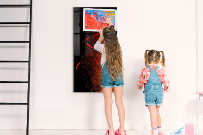 Dry erase magnetic board Hot Peppers