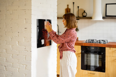 Magnetic glass board Hot Peppers