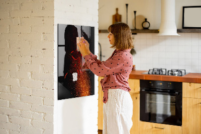 Magnetic glass board Hot Peppers