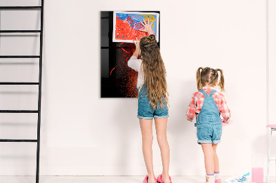 Dry erase magnetic board Hot Peppers