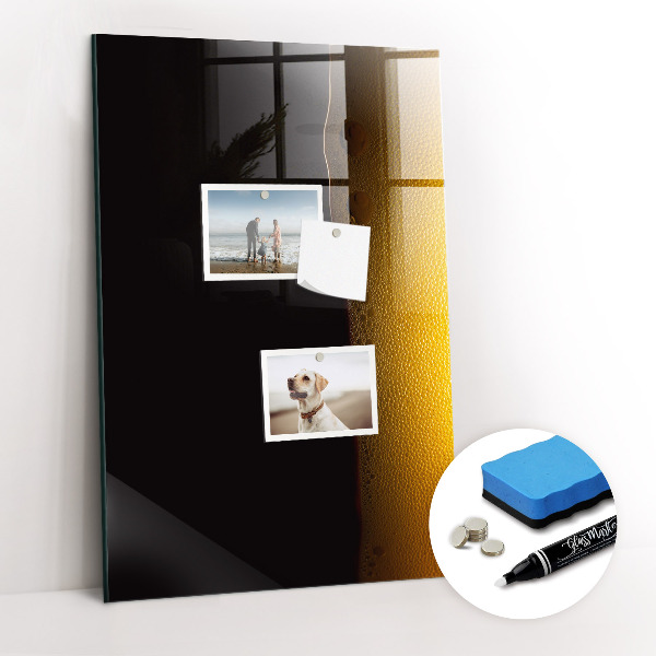 Dry erase magnetic board Dark Beer