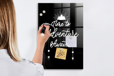 Dry erase magnetic board Adventure