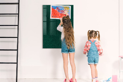 Dry erase magnetic board Leaf Pattern Lines