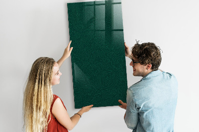 Dry erase magnetic board Leaf Pattern Lines