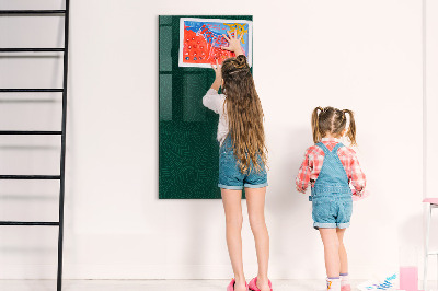 Dry erase magnetic board Leaf Pattern Lines