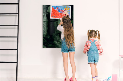 Dry erase magnetic board Jungle Leaves Plants