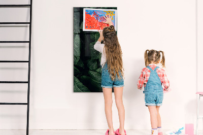 Dry erase magnetic board Jungle Leaves Plants