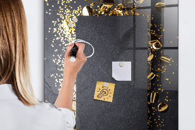 Magnetic Dry Erase Board Golden Confetti