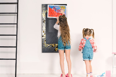 Dry erase board magnetic Golden Confetti