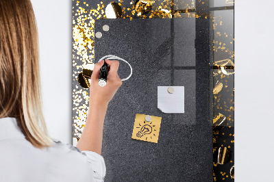 Dry erase board magnetic Golden Confetti