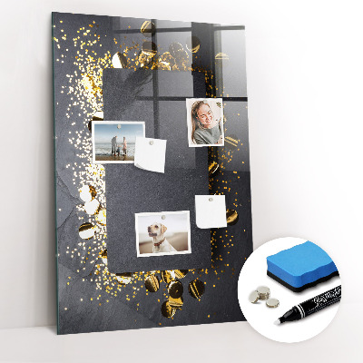 Dry erase board magnetic Golden Confetti