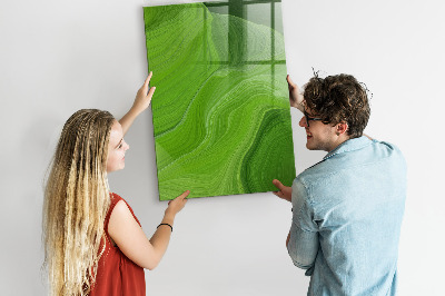Dry erase magnetic board Waves Abstraction