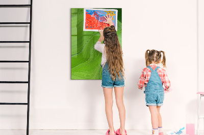 Dry erase magnetic board Waves Abstraction