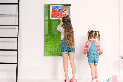 Dry erase magnetic board Waves Abstraction