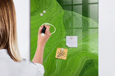 Dry erase magnetic board Waves Abstraction