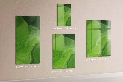 Dry erase magnetic board Waves Abstraction